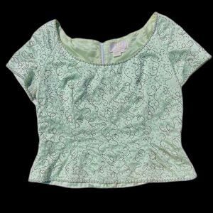 American-vintage Women's Green Blouse